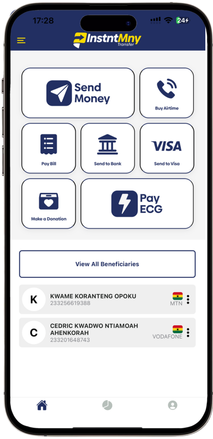 InstntMny Mobile App